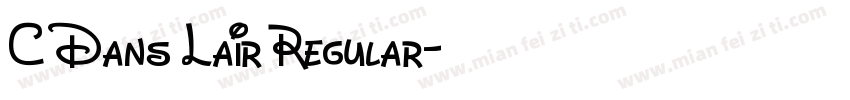 C Dans Lair Regular字体转换